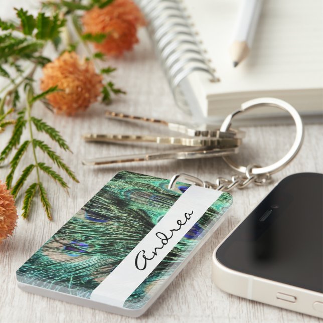 Peacock, Peafowl, Peacock Svan, ditt namn (Högra Framsidan)