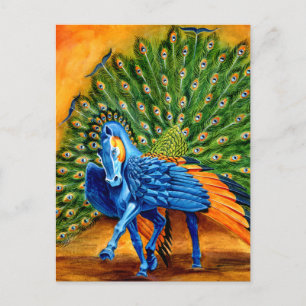Peacock Pegasus Vykort