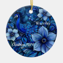 Peacock Personlig jul Ornament