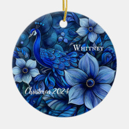 Peacock Personlig jul Ornament