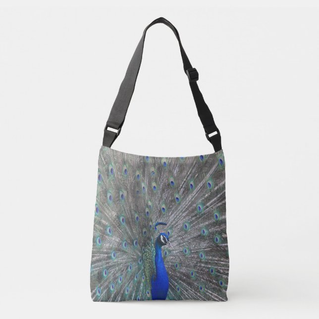 PEACOCK PHOTO CROSSBODY BAG AXELVÄSKA (Framsida)