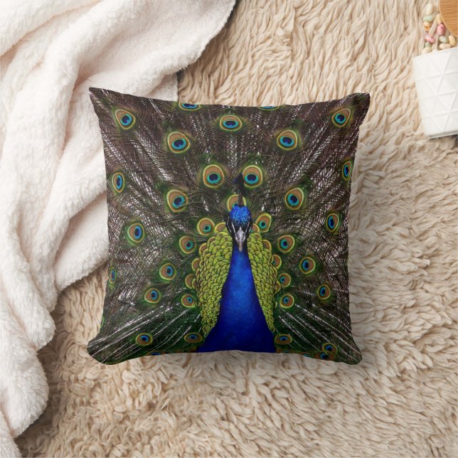 Peacock Pillow-design Kudde (Filt)