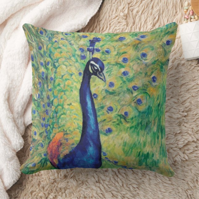 Peacock - Pillow Kudde (Filt)