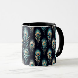 Peacock Plumes Mugg