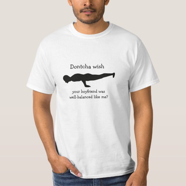 Peacock Pose - Funny Yoga T-Shirt (Framsida)