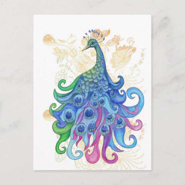 Peacock-produkter Vykort (Framsida)
