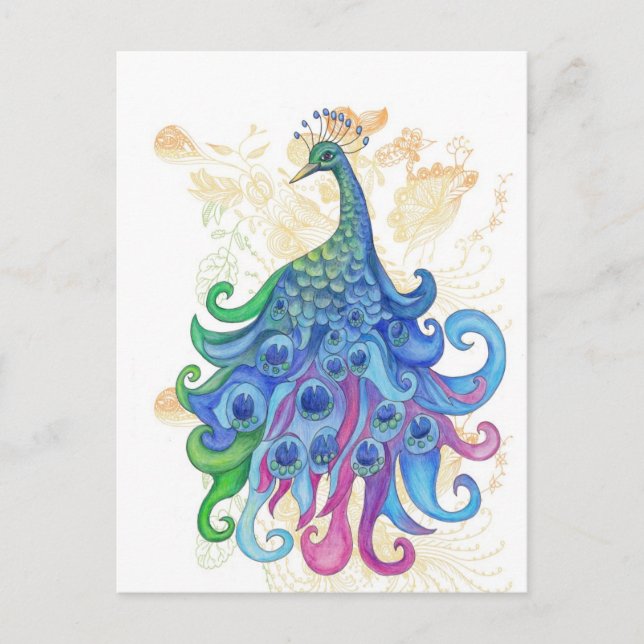 Peacock-produkter Vykort (Framsida)