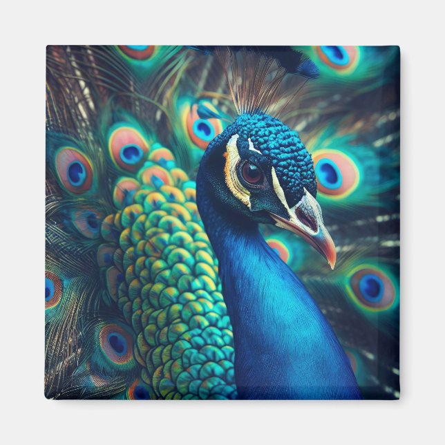 Peacock-profil Magnet (Framsidan)