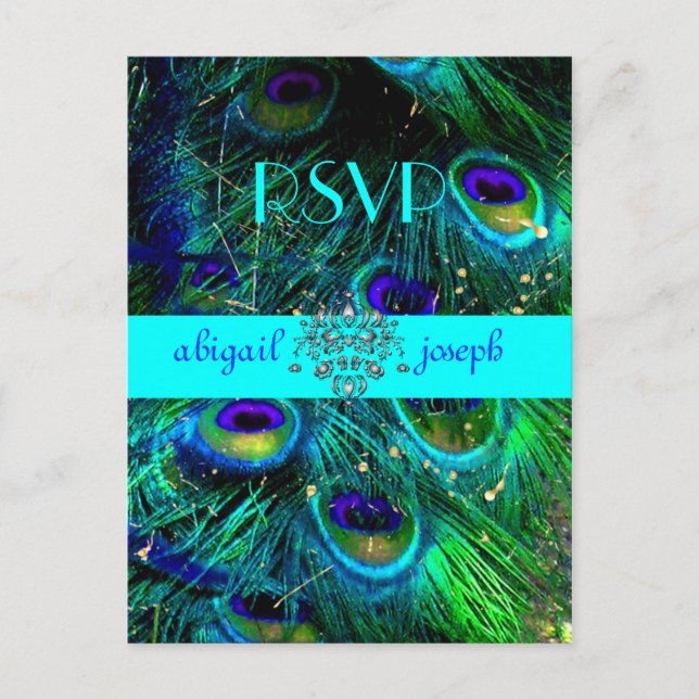 Peacock, psykedeliska vykort för OSA (Framsida)
