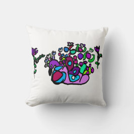 Peacock purple roses  kudde