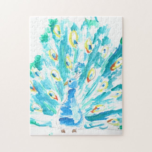 Peacock Puzzle Pussel (Vertikal)