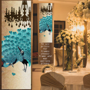 Peacock Roaring 20's Bröllop Poster