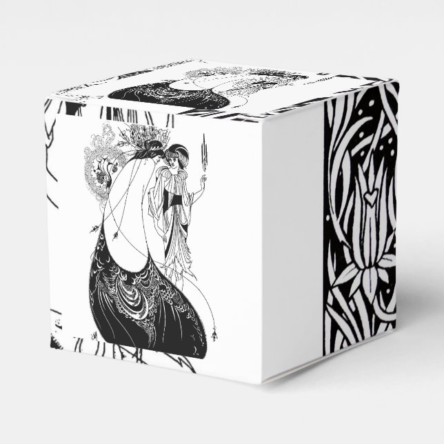 Peacock Skirt Beardsley Art nouveau Presentaskar (Framsidan Sidan)