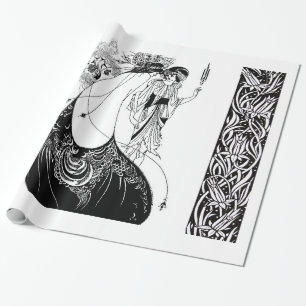 Peacock Skirt Beardsley Art nouveau Presentpapper