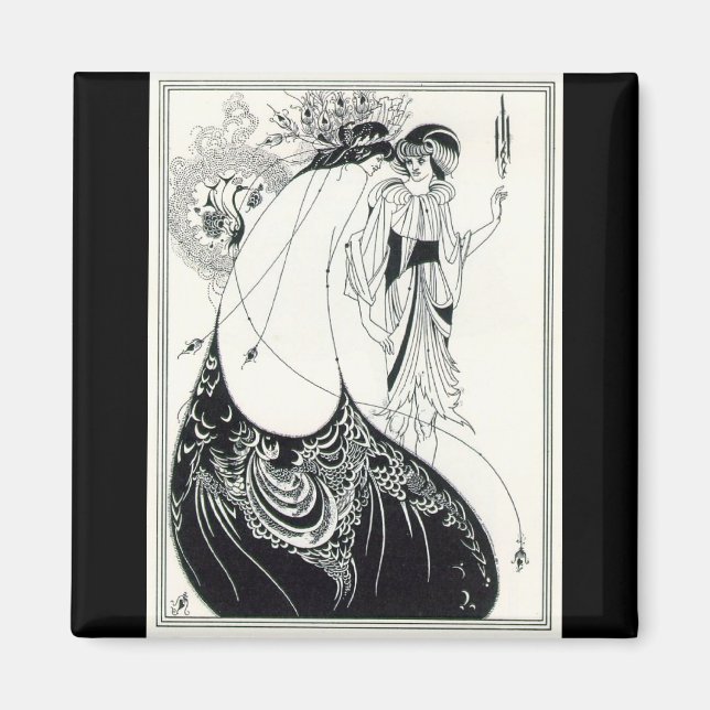 Peacock Skirt Magnet (Framsidan)