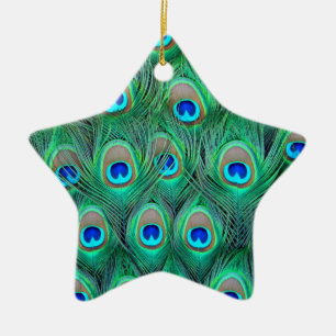 Peacock Splendor Julgransprydnad Keramik