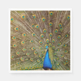 Peacock Svan Feathers Pappersservett