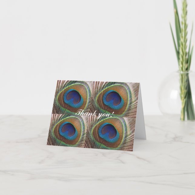 Peacock - tackkort (Framsida)