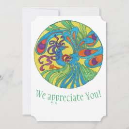 Peacock Tackkort kort