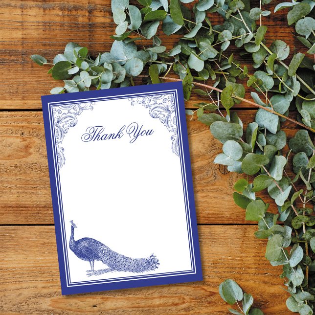 Peacock - tackkort tack kort (Skapare uppladdad)