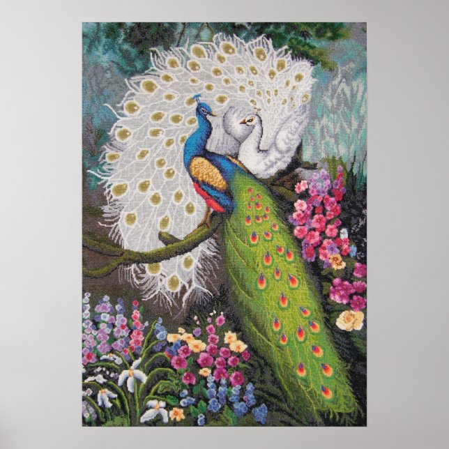 Peacock Tapestry 010110 009 Poster (Framsidan)