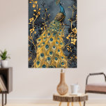 peacock-themed wall art ranging from vintage-style poster<br><div class="desc">peacock-themed wall art options ranging from vintage-style prints to modern canvases. Several similar art pieces are available if you're looking for this aesthetic: Vintage Prints: "Vintage Peacock" prints in a similar illustrative style are available from Moncasso Modern Canvases: Next offers a "Teal Blue Benedict Peacock" framed canvas that captures a...</div>