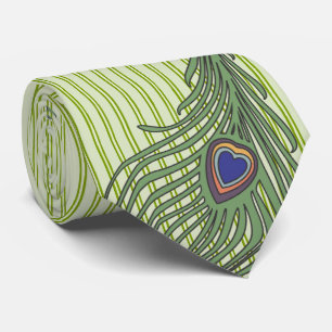Peacock Tie for Bröllop och speciella tillfällen Slips