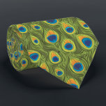 Peacock Tie for Bröllop och speciella tillfällen Slips<br><div class="desc">Art Deco Art nouveau Peacock Bröllop Tie.</div>
