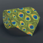 Peacock Tie for Bröllop och speciella tillfällen Slips<br><div class="desc">Art Deco Art nouveau Peacock Bröllop Tie.</div>