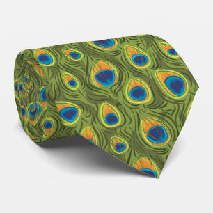 Peacock Tie for Bröllop och speciella tillfällen Slips