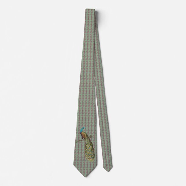 Peacock Tie for Bröllop och speciella tillfällen Slips (Framsida)