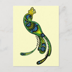 Peacock Ver 2 vykort