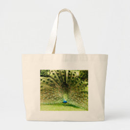 Peacock Visning Färg Jumbo Tygkasse