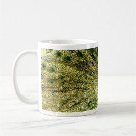 Peacock Visning Färg Kaffemugg