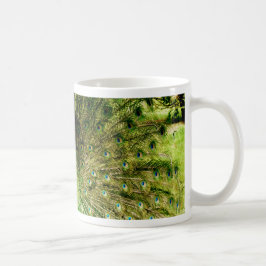 Peacock Visning Färg Kaffemugg