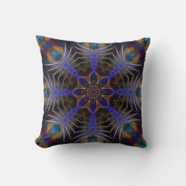 Peacock Webben Fractaler Jumbo Cushion Pillow Kudde