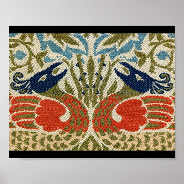 Peacock, William Morris Poster (Framsidan)