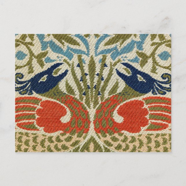 Peacock, William Morris Vykort (Framsida)