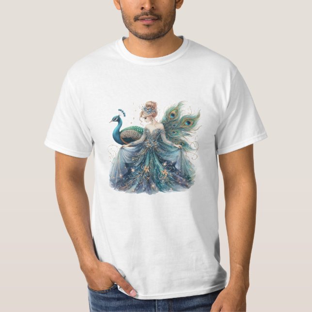 peacock women tee shirt (Framsida)