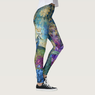 Peacock Yoga Pilates Hett Byxor Leggings
