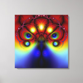 Peacocking från arbetsytan med skuggor canvastryck