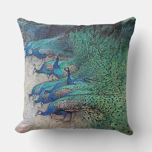 Peacocks Cushions Kudde (Framsida)