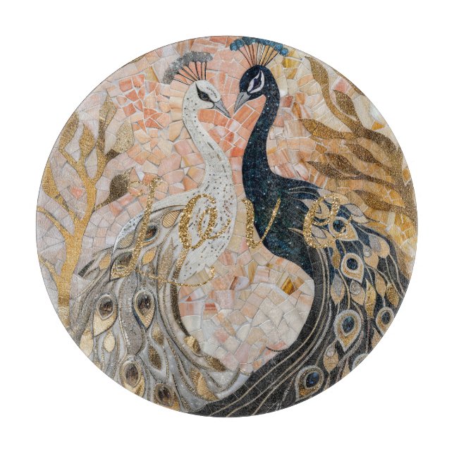 Peacocks Guld Glitter Kärlek  Ro (Framsidan)