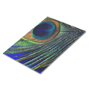 Peacocok Feather Bohemian Anteckningsblock