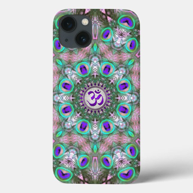 Peacolia Lila Om Symbol iPad-fall (Baksida)