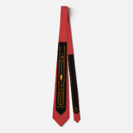 PEAFDOVE® RED GOLDEN EGG TIE — MAIN CHARACTER MAN SLIPS