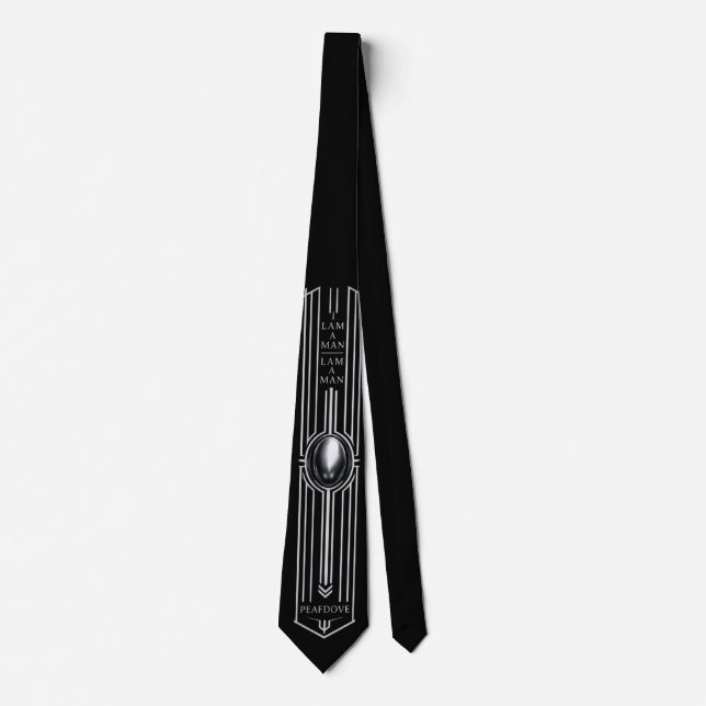 PEAFDOVE® SILVER EGG TIE — I AM A MAN Edition Slips (Framsida)