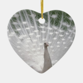 Peafowl-fullt Julgransprydnad Keramik