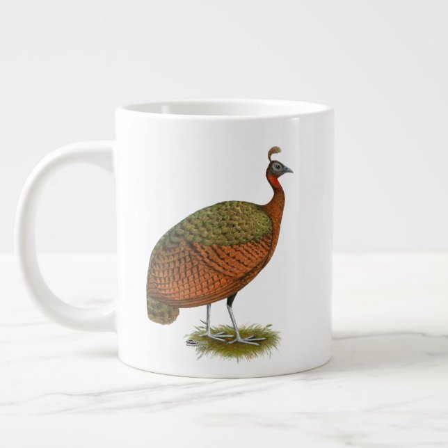 Peafowl: Kongo Peahen Jumbo Mugg (Vänster)