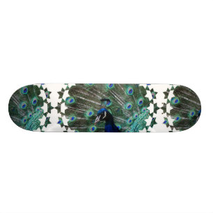PeafowlfågelSkateboard Old School Skateboard Bräda 18 Cm